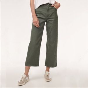 Aritzia Wilfred Ashika Utility Wide Leg Crop Pants